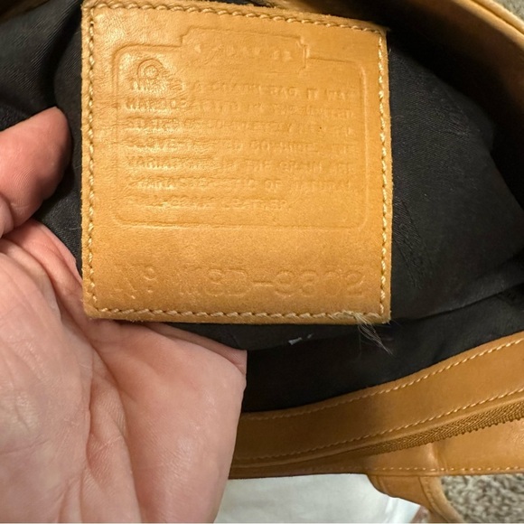 Vintage Coach Bleecker basket Camel leather tote 9302 - Picture 14 of 14